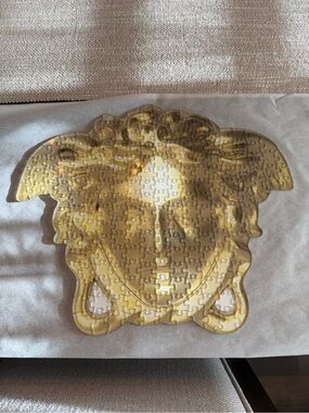 Versace Gold Medusa Puzzle Wall Accent